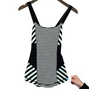 Lululemon Tank Mint Green with Black Stripes
